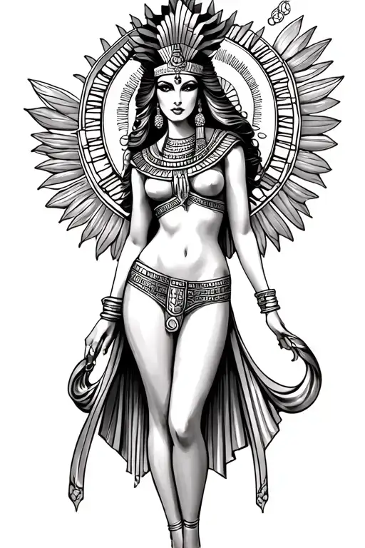Cleopatra Pin Up Style Full Body