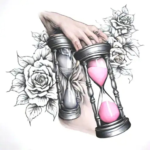 Realism Forearm Pink Hourglass