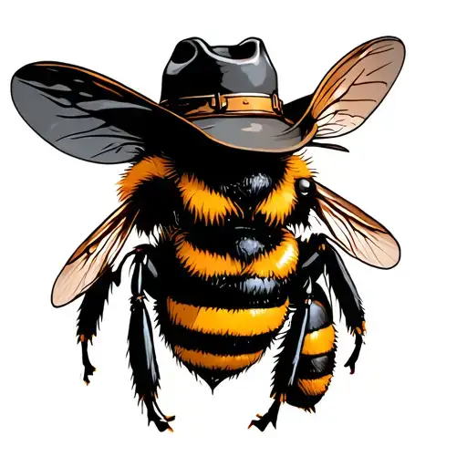 Bumblebee With Cowboy Hat And Pollen Chaps