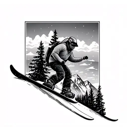 Colorado Mountains Snowboarding