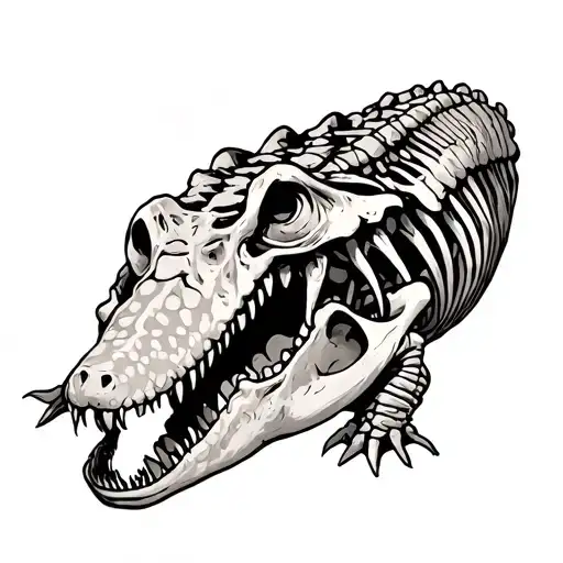 Alligator Skeleton