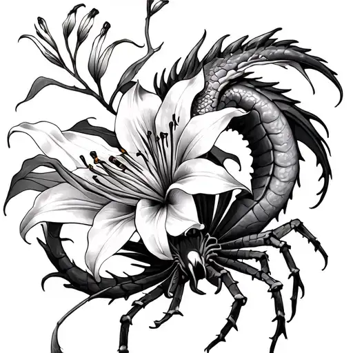 Spider Lily Dragon Wrapped