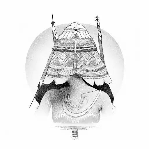 Argentina's Country Shape With An Indian Girl Inside