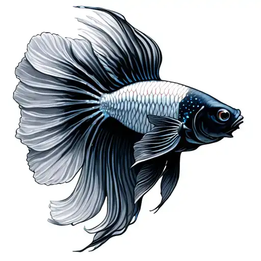 Betta Female Fish With Stargazer