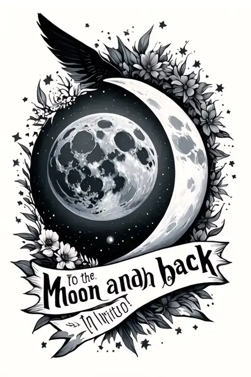 To The Moon And Back In Writing