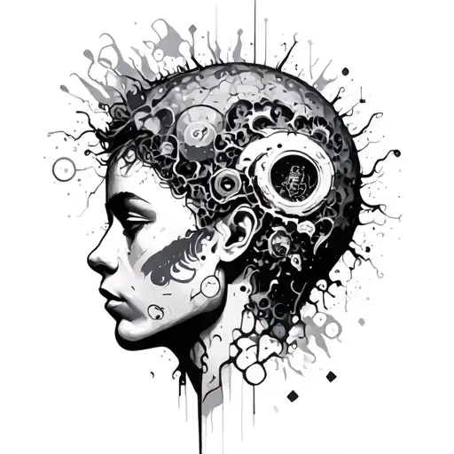 Overthinking Concept Exploded Head