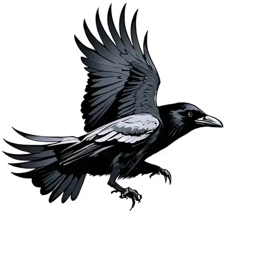 Crow Flying