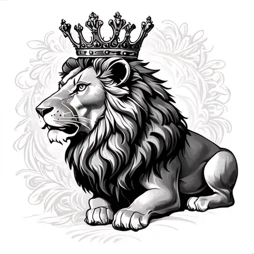 Lion With Crown