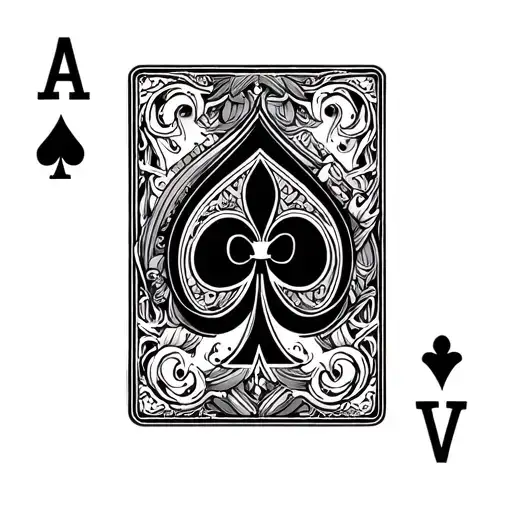 Ace Of Spades Playing Card