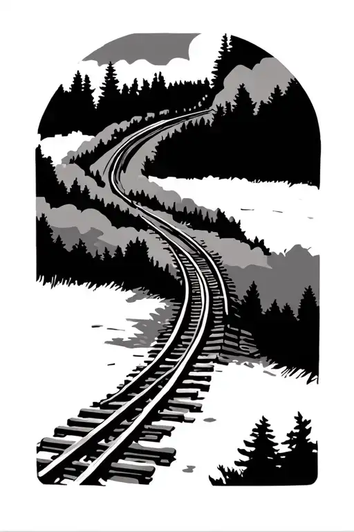 Simple Dainty Train Tracks Ending