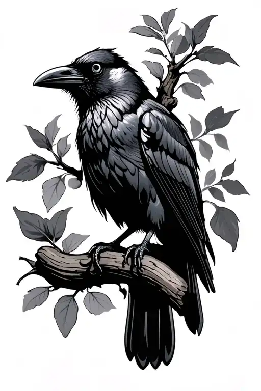 Crow Perched