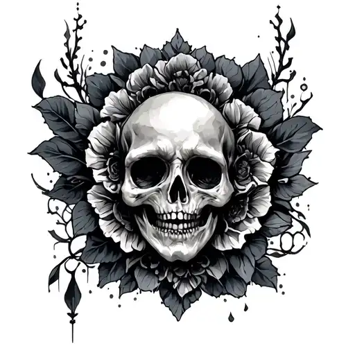 Creative Technology Pastel Goth Tattoo Design