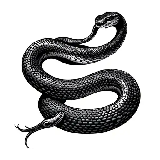 Blackwork Snake