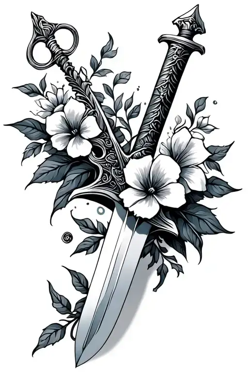 Sword And Flowers