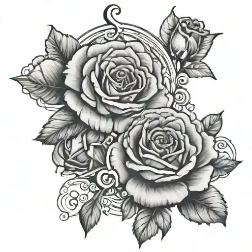 Gemini Zodiac Sign With Rose Incorporated Somehow