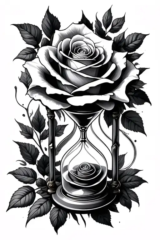 Rose And Hourglass