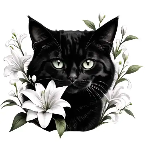 Lily Of The Valley Flowers And Cats In The Flowers
