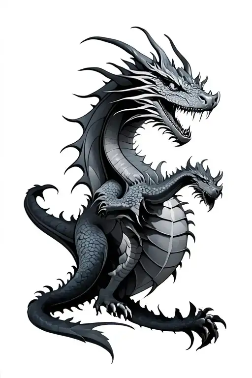 Unique Dragon Emerging