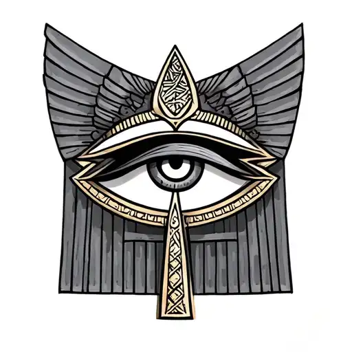 Ankh Symbol With Eye