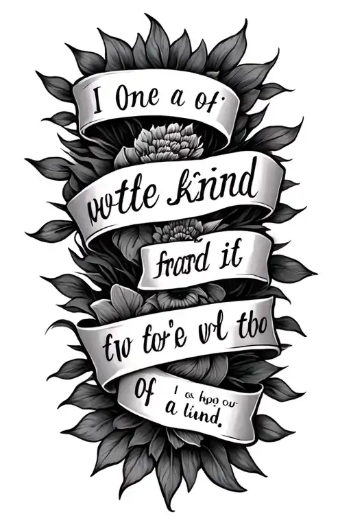 A Quote One Of A Kind On The Fore Arm