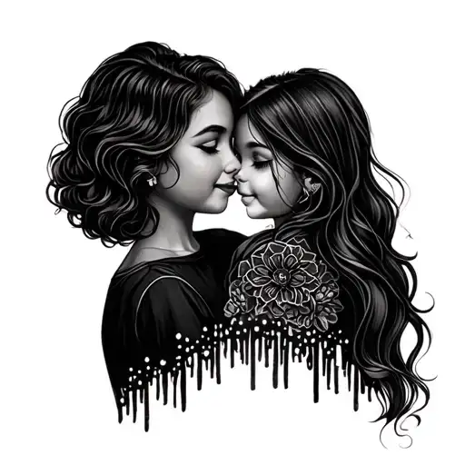 Mom And Daughter January And March Birthdays Fine Line