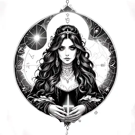 Powerful Woman With A Gift Of Cartomancy And Medium