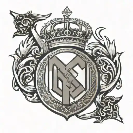 King Crown And Shield Of Real Madrid Logo