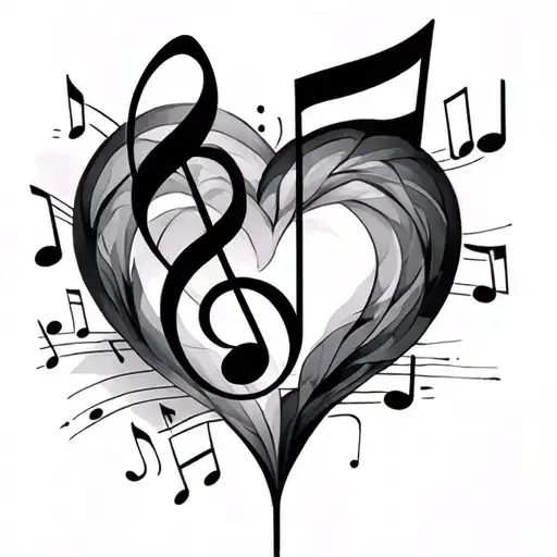Music Notes And Love