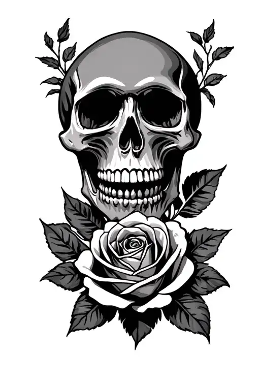 Skull And Roses