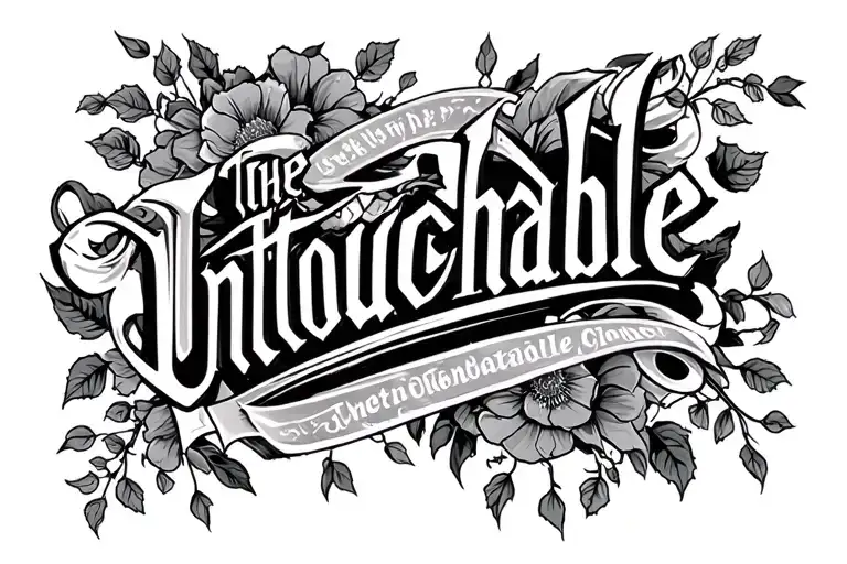The Untouchable Lettering