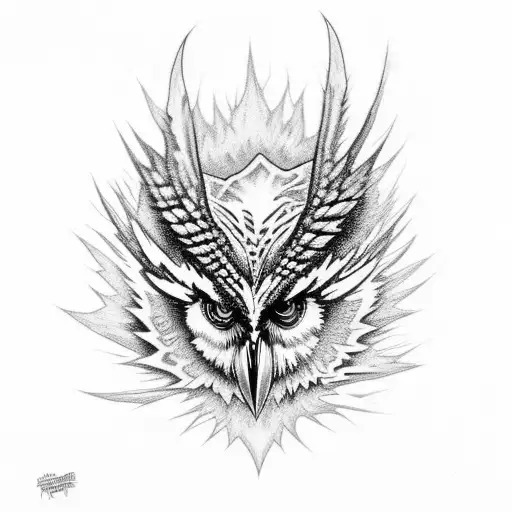 Gratefuldead Lightningbolt Raven Roses Owl