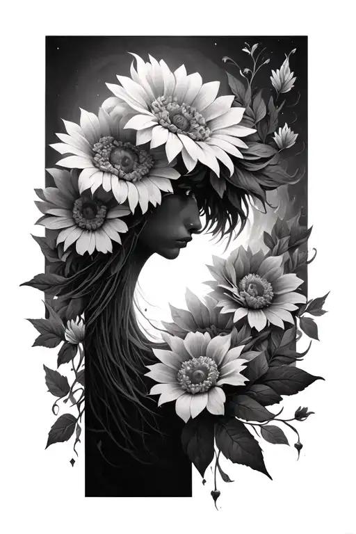 Phenox Rising Tattoo With Flowers And Subtle Harry Potter Hints Throughout