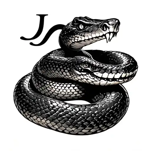 Snake Shaped J With Cowboy Hate On Top