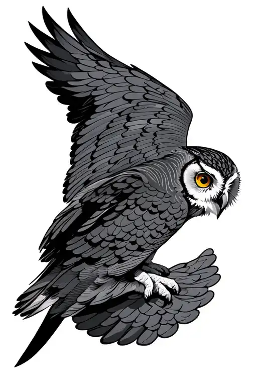 Owl Flying