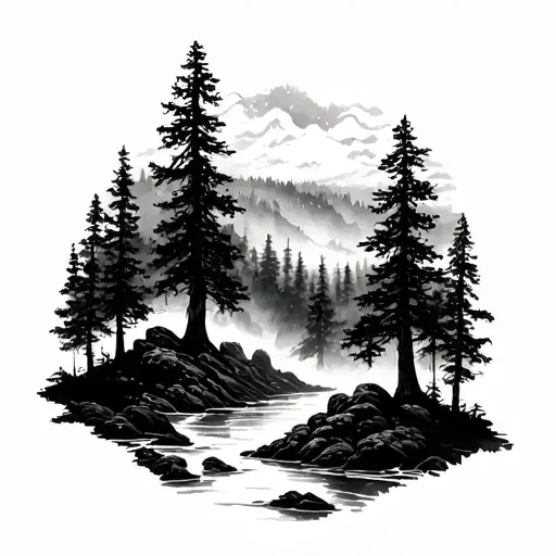 Massive Forest Landscape