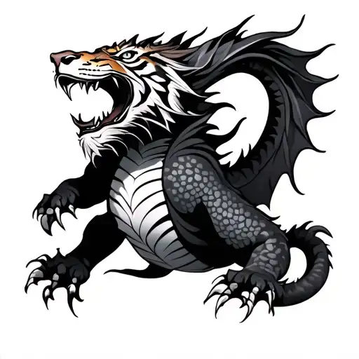 Dragon Body With Tiger Head