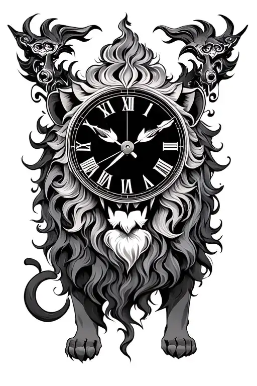 Lion Clock God