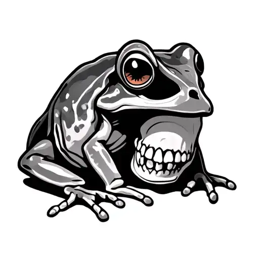 Frog And Skull