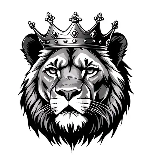 Lioness Wearing A Crown