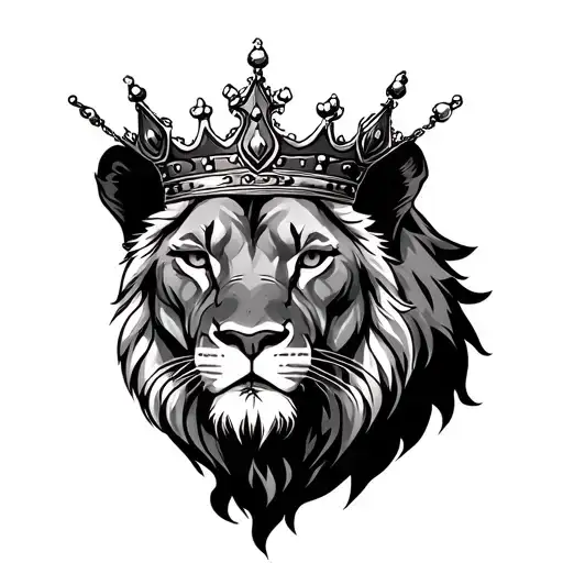 Lioness Wearing A Crown Hanging