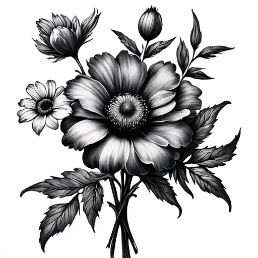 Borth Flower Boquet For May June September Birth Flower