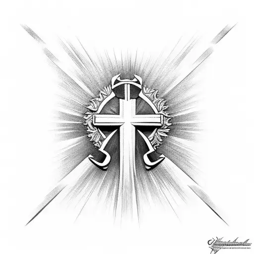 Christian Cross Eagle