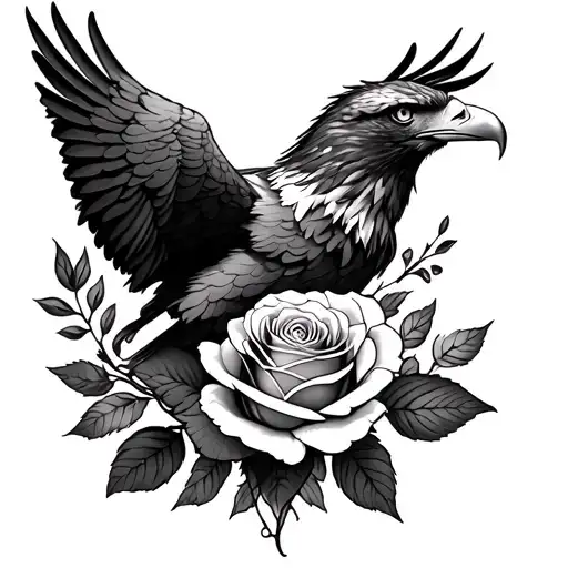 Eagle And Rose