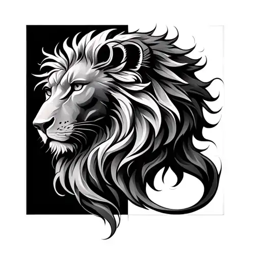 Leo And Aquarius Zodiac Sign Intertwined