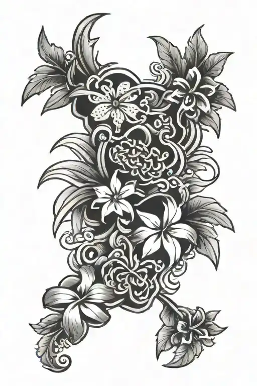 Hawaii Traditional Tattoo Design