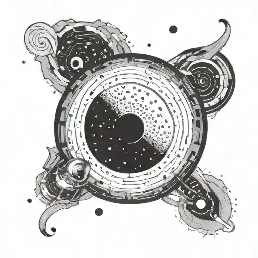 Black Hole Astronomy Physical Representation Dot Work Black