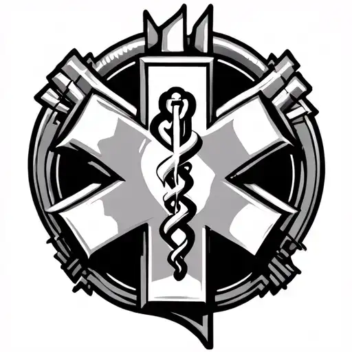 Star Of Life And Ambulanz Car Engine