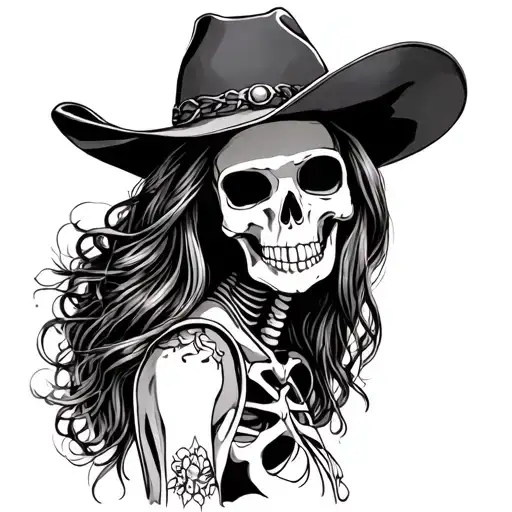 Cowgirl Skeleton
