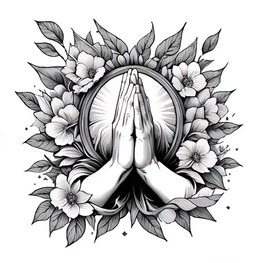 Then Change The Sum With Prayer Hands And Instead Of The Background Do Like