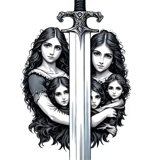 Sword Wrapped Around Family